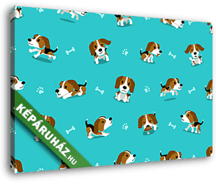 Beagle kutyusos tapéta minta - vászonkép 3D látványterv