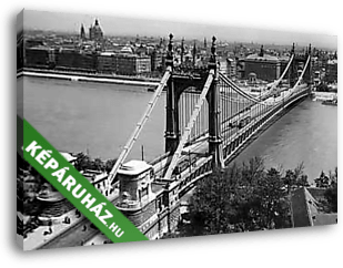 Erzsébet híd a Gellérthegyről nézve (1941) - vászonkép 3D látványterv