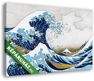 A nagy hullám Kanagavánál átdolgozás  - vászonkép 3D látványterv