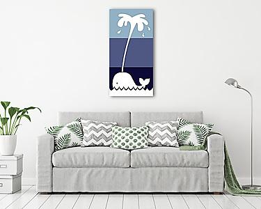 A bálna /V kollekció/ (vászonkép) - vászonkép, falikép otthonra és irodába