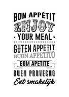 Bon appétit-3 vászonkép, poszter vagy falikép