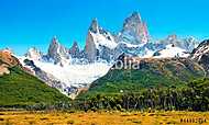 Scenic landscape with Mt Fitz Roy Patagónia, Dél-Amerika vászonkép, poszter vagy falikép