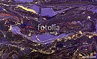 Marble abstract acrylic background. Violet marbling artwork texture. Marbled ripple pattern. vászonkép, poszter vagy falikép