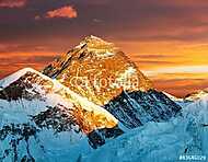 Éjszakai kilátás a Mount Everestről a Kala Pattharról vászonkép, poszter vagy falikép