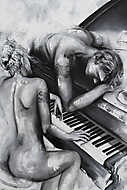 Szerelem Piano vászonkép, poszter vagy falikép