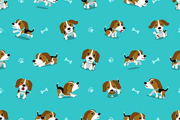 Beagle kutyusos tapéta minta (keretezett kép) - vászonkép, falikép otthonra és irodába