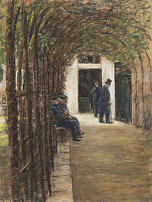 Idősek otthona Amszterdamban (1880) (keretezett kép) - vászonkép, falikép otthonra és irodába