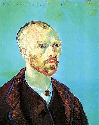 Van Gogh önarckép Gauguinnak dedikálva (keretezett kép) - vászonkép, falikép otthonra és irodába