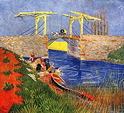 Az arles-i Langlois-híd mosónőkkel (bögre) - vászonkép, falikép otthonra és irodába